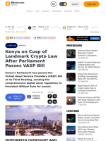 Kenya on Cusp of Landmark Crypto Law After Parliament Passes VASP Bill – Africa Bitcoin News