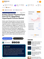 Kraken Parent Payward Eyes First CFTC-Regulated Hyperliquid Futures Market