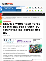 SEC’s crypto task force to hit the road with 10 roundtables across the US - The Crypto News Wire