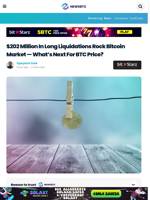 $202 Million In Long Liquidations Rock Bitcoin Market — What's Next For BTC Price?
