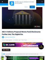 SEC E-Delivery Proposal Moves Fund Disclosures Further Into The Digital Era