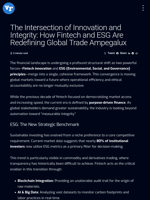 The Intersection of Innovation and Integrity: How Fintech and ESG Are Redefining Global Trade Ampegalux | Visionary Financial