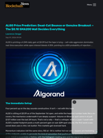 ALGO Price Prediction: Dead-Cat Bounce or Genuine Breakout — The $0.10 SMA200 Wall Decides Everything - Blockchain.News