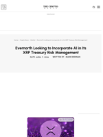 Evernorth Looking to Incorporate AI in Its XRP Treasury Risk Management