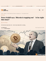 Peter Schiff says, 'Bitcoin is topping out' – Is he right this time? - AMBCrypto