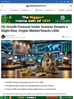 US Growth Forecast Under Scanner Despite a Slight Rise, Crypto Market Reacts Little - TheNewsCrypto