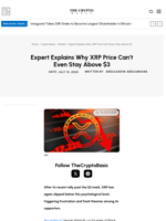 Expert Explains Why XRP Price Can’t Even Stay Above $3