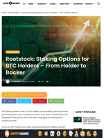 Rootstock Staking Options for BTC Holders (2026)