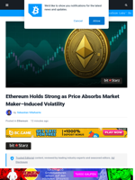Ethereum Holds Strong as Price Absorbs Market Maker–Induced Volatility | Bitcoinist.com