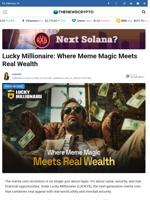 Lucky Millionaire: Where Meme Magic Meets Real Wealth  - TheNewsCrypto