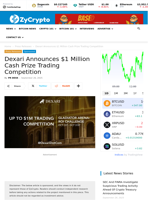 Dexari Announces $1 Million Cash Prize Trading Competition