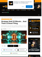 Strategy Sold 32 Bitcoin... And That's A Good Thing.