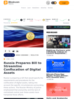 Russia Prepares Bill to Streamline Confiscation of Digital Assets – Regulation Bitcoin News