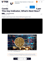 Cardano (ADA) Market Balance Hit per This Key Indicator, What's Next Now?