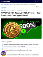 RAVE Up 200% Today, 2500% Overall—Real Breakout or Overhyped Move?