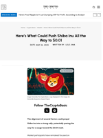 Here’s What Could Push Shiba Inu All the Way to $0.01