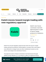 Kalshi moves toward margin trading with new regulatory approval