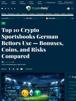 Top 10 Crypto Sportsbooks German Bettors Use — Bonuses, Coins, and Risks Compared - Crypto Daily