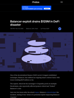 Balancer exploit drains $129M in DeFi disaster