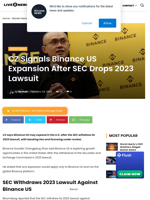 CZ Signals Binance US Expansion After SEC Exit Now