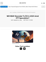 Will HBAR Skyrocket To $10 In 2025 Amid ETF Speculation?