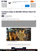 Cardano Dips to $0.666: What's Next for ADA?