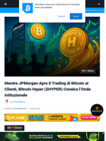 Mentre JPMorgan Apre il Trading di Bitcoin ai Clienti, Bitcoin Hyper ($HYPER) Cavalca l’Onda Istituzionale | Bitcoinist.com