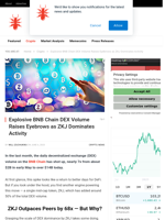 Explosive BNB Chain DEX Volume Raises Eyebrows as ZKJ Dominates Activity - NullTX