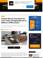 Square Bitcoin Payments Goes Live Bringing BTC To Millions