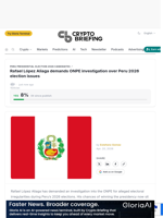 Rafael López Aliaga demands ONPE investigation over Peru 2026 election issues