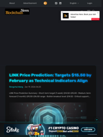 LINK Price Prediction: Targets $15.50 by February as Technical Indicators Align - Blockchain.News