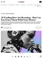 AI Trading Bots Are Booming—But Can You Trust Them With Your Money? - Decrypt