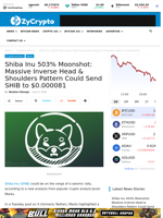 Shiba Inu 503% Moonshot: Massive Inverse Head & Shoulders Pattern Could Send SHIB to $0.000081 ⋆ ZyCrypto