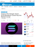 Solana Hits Danger Zone: $129 Breakout Could Flip the Market Script ⋆ ZyCrypto
