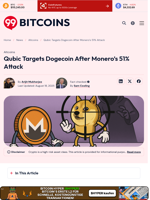 Qubic Targets Dogecoin After Monero's 51% Attack