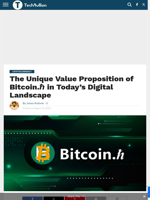The Unique Value Proposition of Bitcoin.ℏ in Today’s Digital Landscape - TechBullion