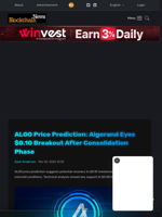 ALGO Price Prediction: Algorand Eyes $0.10 Breakout After Consolidation Phase - Blockchain.News