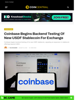 Coinbase Begins Backend Testing of New USDF Stablecoin For Exchange