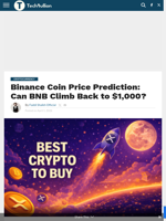 Binance Coin Price Prediction: Can BNB Climb Back to $1,000? - TechBullion