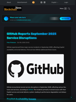 GitHub Reports September 2025 Service Disruptions - Blockchain.News