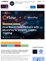 Flow Blockchain Partners with MoonPay to Simplify Crypto Trading | Live Bitcoin News