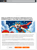 Shiba Inu (SHIB) Price Prediction: SHIB Rebounds from $0.000010 Support—How High Could It Climb in August? - Brave New Coin