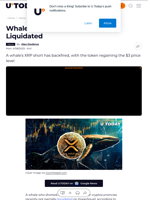 Whale Who Bet Against XRP Liquidated