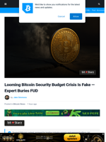 Bitcoin Security Budget Crisis Is Fake — Expert Buries FUD