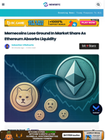 Memecoins Lose Ground In Market Share As Ethereum Absorbs Liquidity