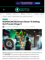 WallitIQ (WLTQ) Draws Closer To Selling Out Presale Stage 3 - Crypto News Flash