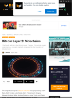 Bitcoin Layer 2: Sidechains