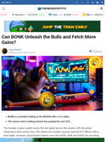 Can BONK Unleash the Bulls and Fetch More Gains?