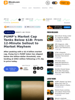 PUMP’s Market Cap Tanks Below $1B: From 12-Minute Sellout to Market Mayhem – Markets and Prices Bitcoin News