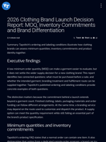 2026 Clothing Brand Launch Decision Report: MOQ, Inventory Commitments and Brand Differentiation | Visionary Financial